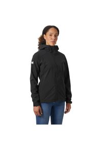 Damska kurtka z kapturem Helly Hansen paramount softshel. Typ kołnierza: kaptur. Kolor: czarny. Sport: turystyka piesza #1