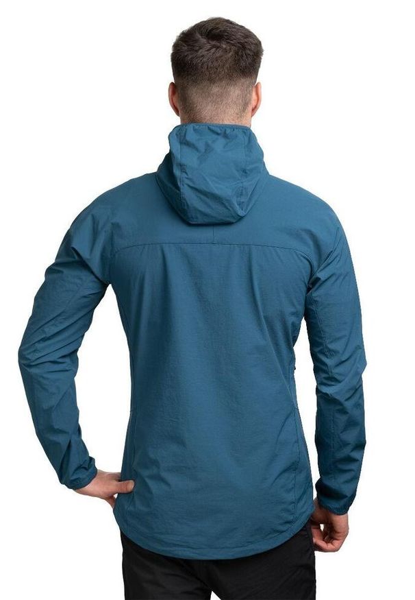 MOUNTAIN EQUIPMENT - Kurtka softshell męska Echo Hooded. Kolor: niebieski. Materiał: softshell