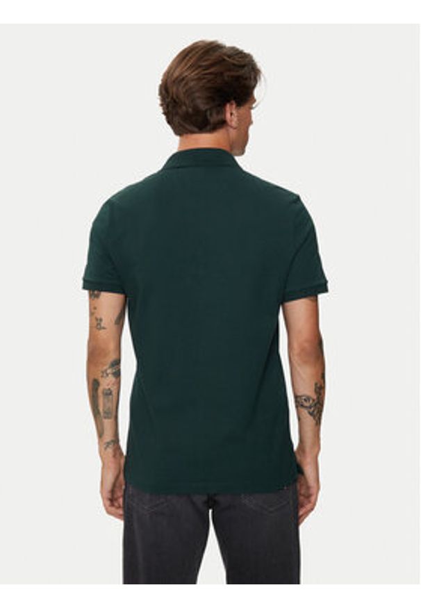 Lacoste Polo PH4012 Zielony Slim Fit. Typ kołnierza: polo. Kolor: zielony. Materiał: bawełna