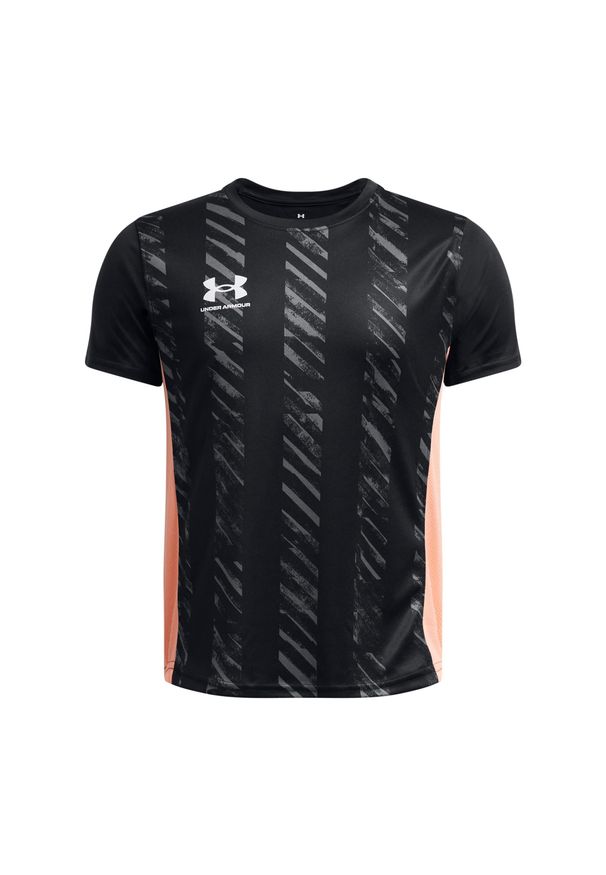 Koszulka dziecięca Under Armour Challenger. Kolor: czarny, biały, wielokolorowy. Sport: piłka nożna
