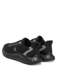 Calvin Klein Jeans Sneakersy Eva Runner L-Up Mix Mesh Logo Ck YW0YW01851 Czarny. Kolor: czarny. Materiał: materiał #3