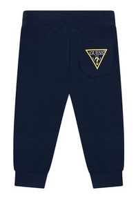 Guess Spodnie dresowe L93Q24 KAUG0 Granatowy Regular Fit. Kolor: niebieski. Materiał: bawełna
