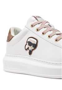 Karl Lagerfeld - KARL LAGERFELD Sneakersy KL62531N Biały. Kolor: biały. Materiał: skóra