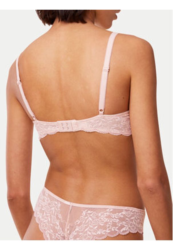 Triumph Biustonosz z fiszbiną Sensual Spotlight 10219831 Beżowy. Kolor: beżowy. Materiał: syntetyk