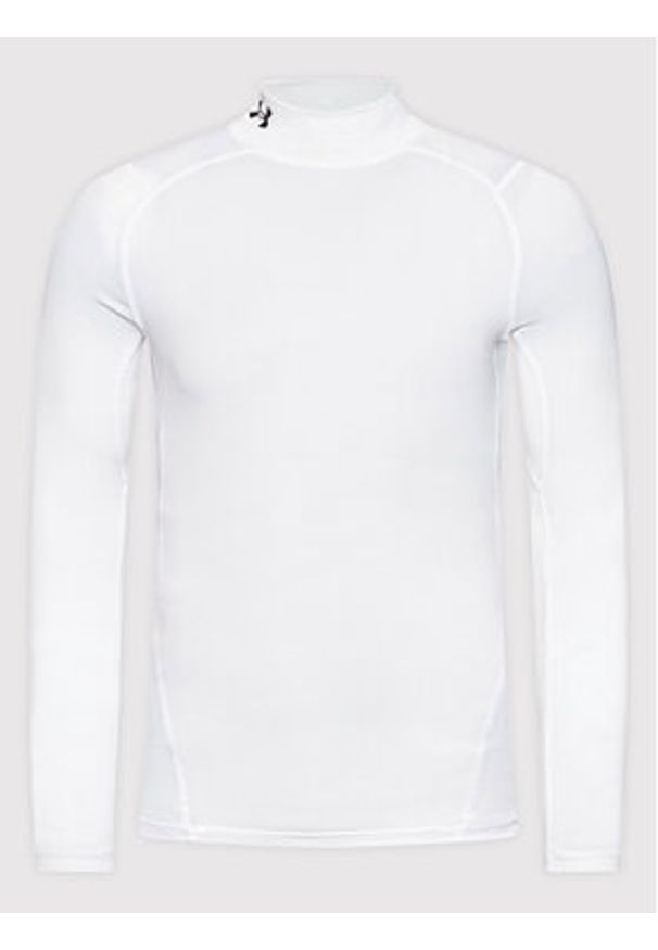 Under Armour Koszulka techniczna HeatGear® Mock 1369606 Biały Skinny Fit. Kolor: biały. Materiał: syntetyk