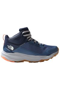 Buty The North Face Vectiv Exploris II 0A7W6B9261 - niebieskie. Kolor: niebieski. Materiał: guma, skóra. Szerokość cholewki: normalna. Sport: turystyka piesza