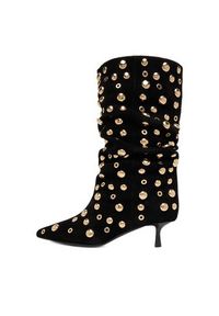 Eva Minge Botki EO-TESS-2117-05 Czarny. Kolor: czarny. Materiał: zamsz, skóra #7