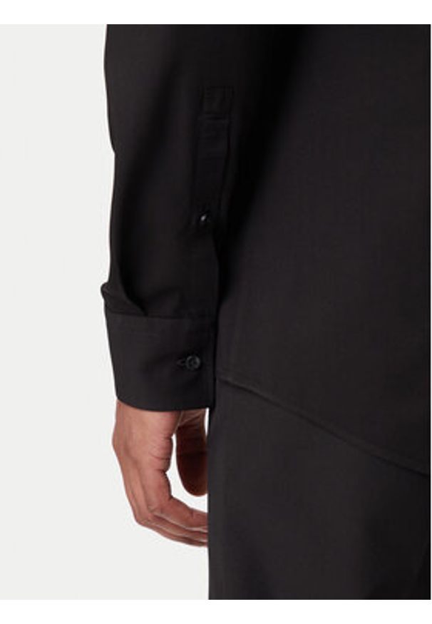 Hugo - HUGO Koszula Kenno 50551242 Czarny Slim Fit. Kolor: czarny. Materiał: wiskoza