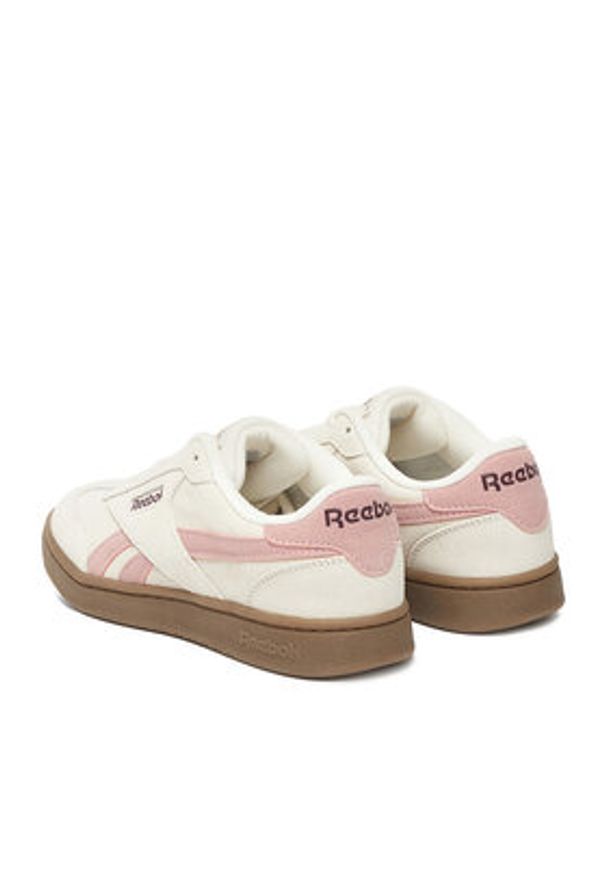 Reebok Sneakersy CEO-FORTE LOUNGER AR30252W-CQR Écru. Kolor: kremowy. Materiał: skóra, zamsz