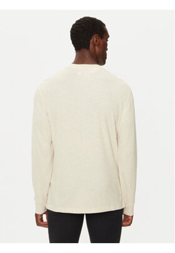 Polo Ralph Lauren Longsleeve 714950609005 Écru Slim Fit. Typ kołnierza: polo. Materiał: bawełna, syntetyk. Długość rękawa: długi rękaw