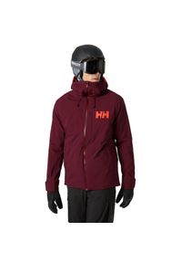 Kurtka Narciarska Męska Helly Hansen Powderface Jacket Hickory. Kolor: brązowy. Sport: narciarstwo