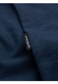 Ombre Clothing - Klasyczny T-shirt męski bawełniany BASIC - granatowy V2 - Rozmiar: M. Okazja: na co dzień. Kolor: niebieski. Materiał: bawełna. Styl: klasyczny #8