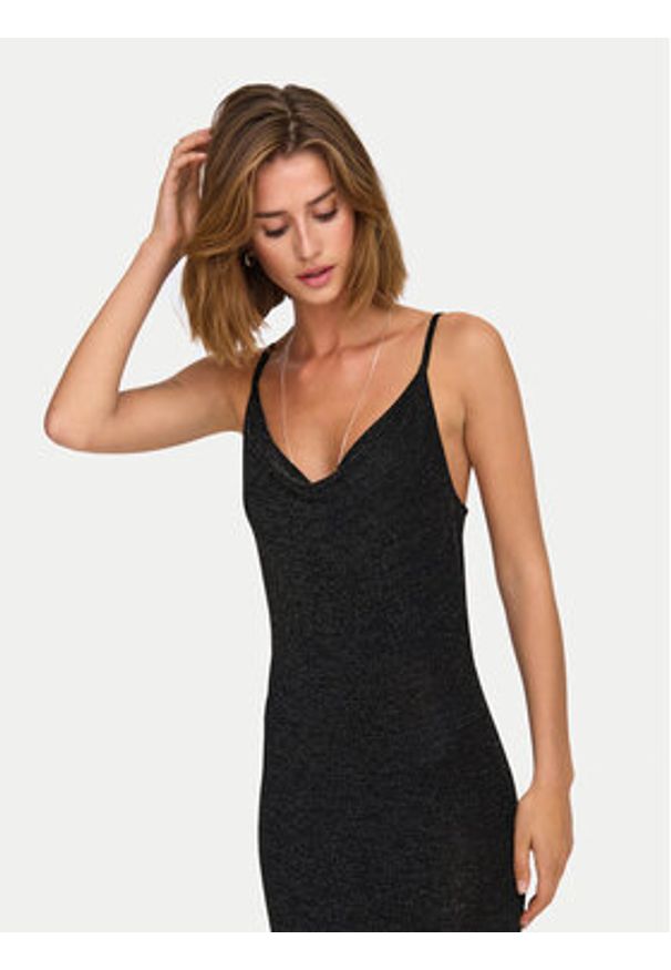 only - ONLY Sukienka wieczorowa Clara 15333665 Czarny Slim Fit. Kolor: czarny. Materiał: wiskoza. Styl: wizytowy