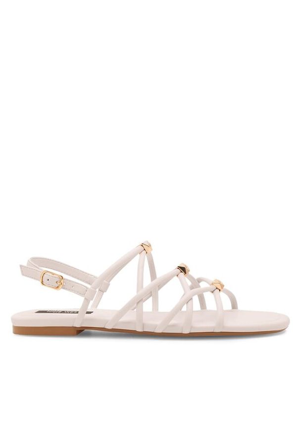 Nine West Sandały 123AL1737 Biały. Kolor: biały. Materiał: skóra