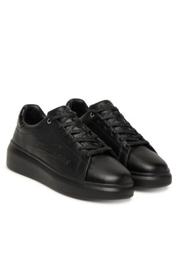 Pepe Jeans Sneakersy Yara Night W PLS000003 Czarny. Kolor: czarny. Materiał: skóra