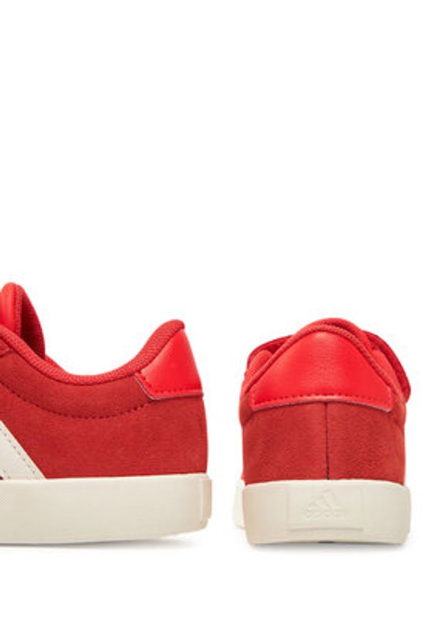 Adidas - adidas Sneakersy VL Court 3.0 JH6314 Czerwony. Kolor: czerwony. Materiał: skóra, zamsz