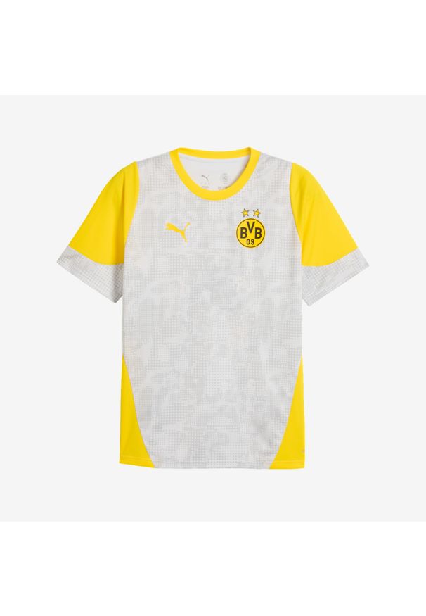 Puma - Koszulka piłkarska na trening Borussia Dortmund 25/26. Typ kołnierza: okrągły. Materiał: materiał. Sport: fitness, piłka nożna