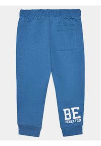 United Colors of Benetton - United Colors Of Benetton Spodnie dresowe 3BC1GF01P Niebieski Regular Fit. Kolor: niebieski. Materiał: bawełna #3