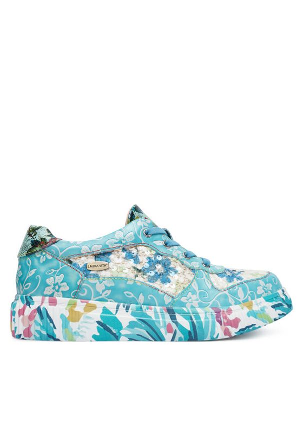 Laura Vita Sneakersy Soleno 03 Niebieski. Kolor: niebieski. Materiał: skóra