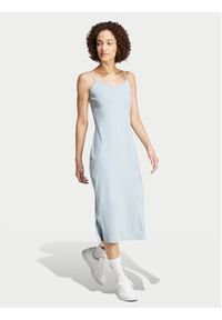 Adidas - adidas Sukienka codzienna ALL SZN IY6728 Błękitny Slim Fit. Okazja: na co dzień. Kolor: niebieski. Materiał: bawełna. Typ sukienki: proste. Styl: casual