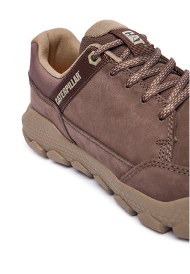 CATerpillar Sneakersy Hombre Hex Lite P726402 Brązowy. Kolor: brązowy. Materiał: zamsz, skóra