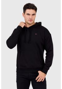 Diesel - DIESEL Czarna męska bluza z kapturem S-ROB-HOOD-MICRODIV, Rozmiar L. Okazja: na co dzień. Typ kołnierza: kaptur. Kolor: czarny. Materiał: elastan, bawełna, materiał. Długość rękawa: długi rękaw. Długość: długie. Styl: casual, klasyczny #1