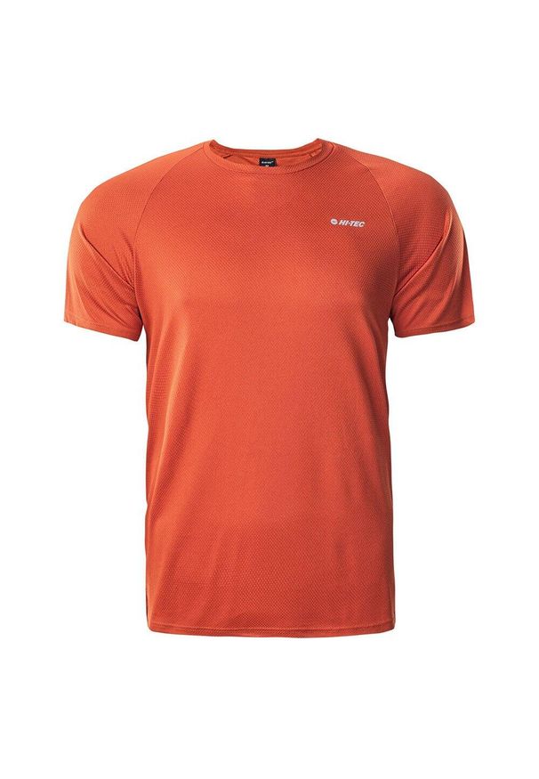 Hi-tec - T-shirt Męski Trening Makkio. Kolor: czerwony. Sport: fitness