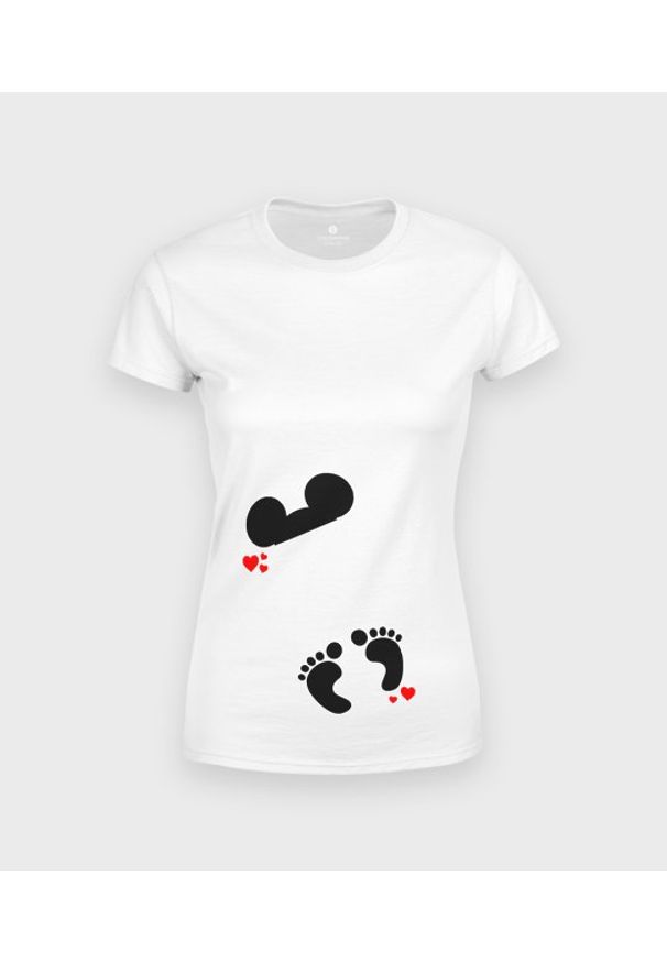 MegaKoszulki - Koszulka damska ciążowa - Standard Mickey Baby. Kolekcja: moda ciążowa