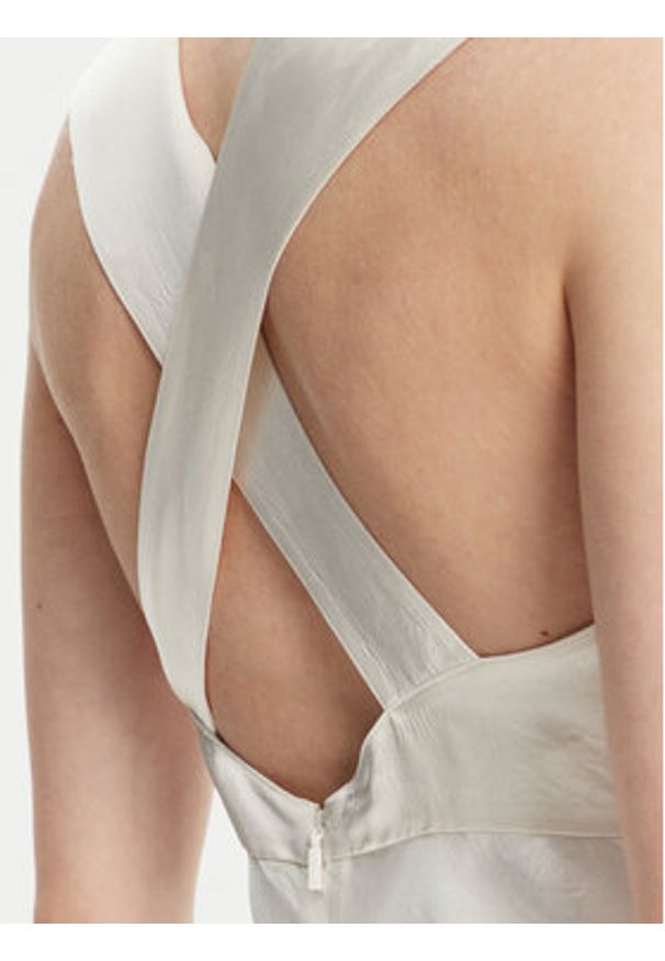 Max Mara Leisure Sukienka koktajlowa Glizia 2516221048 Biały Regular Fit. Kolor: biały. Materiał: acetat. Styl: wizytowy