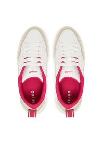 Hugo - HUGO Sneakersy Lyssa Tenn 50536343 Biały. Kolor: biały. Materiał: skóra