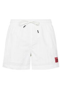 Hugo - HUGO Szorty kąpielowe Dominica 50493450 Biały Regular Fit. Kolor: biały. Materiał: syntetyk #5