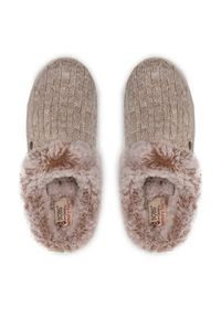 skechers - Skechers Kapcie Ice Angel 31204/LTBR Beżowy. Kolor: beżowy. Materiał: materiał #4