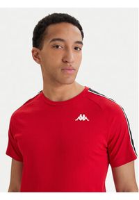 Kappa T-Shirt Banda Coen 303UV10 Czerwony Slim Fit. Kolor: czerwony. Materiał: bawełna #4