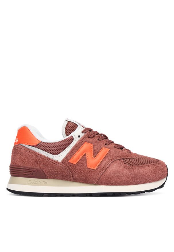New Balance Sneakersy U5747FE Bordowy. Kolor: czerwony. Materiał: zamsz, skóra