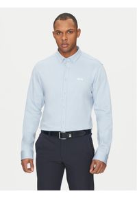 BOSS Koszula 50533163 Błękitny Regular Fit. Kolor: niebieski. Materiał: bawełna
