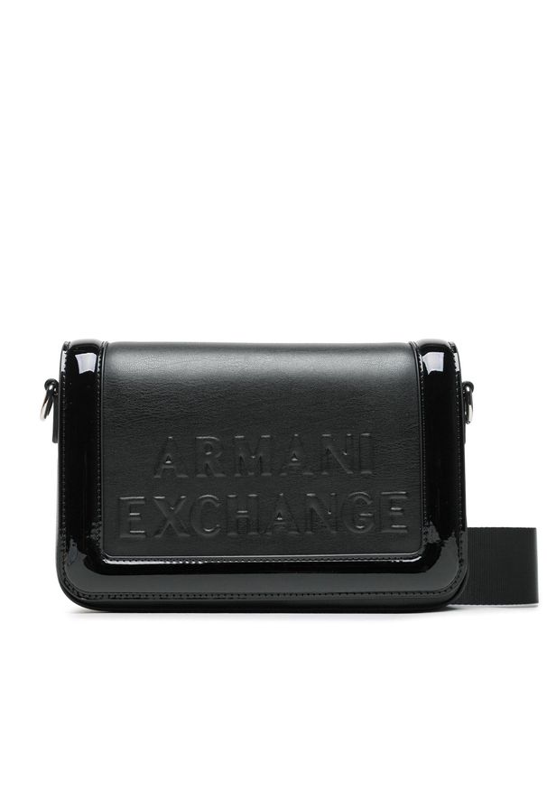 Torebka Armani Exchange 942939 3F747 00020 Nero. Kolor: czarny. Materiał: skórzane