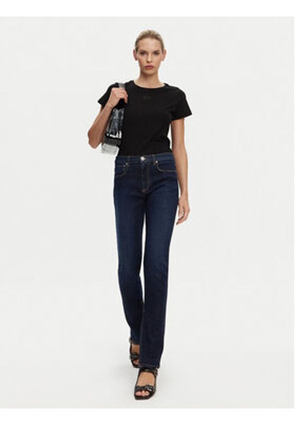 Pinko - PINKO Jeansy 104608 A2DV Granatowy Skinny Fit. Kolor: niebieski