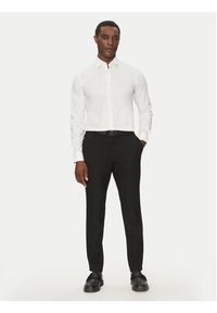 Hugo - HUGO Koszula Ermo 50539307 Biały Slim Fit. Kolor: biały. Materiał: bawełna #3