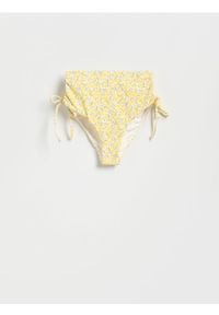 Reserved - Dół od bikini - żółty. Stan: podwyższony. Kolor: żółty. Materiał: materiał