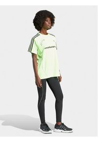 Adidas - adidas Legginsy Graphic IT9700 Czarny Slim Fit. Kolor: czarny. Materiał: syntetyk #3