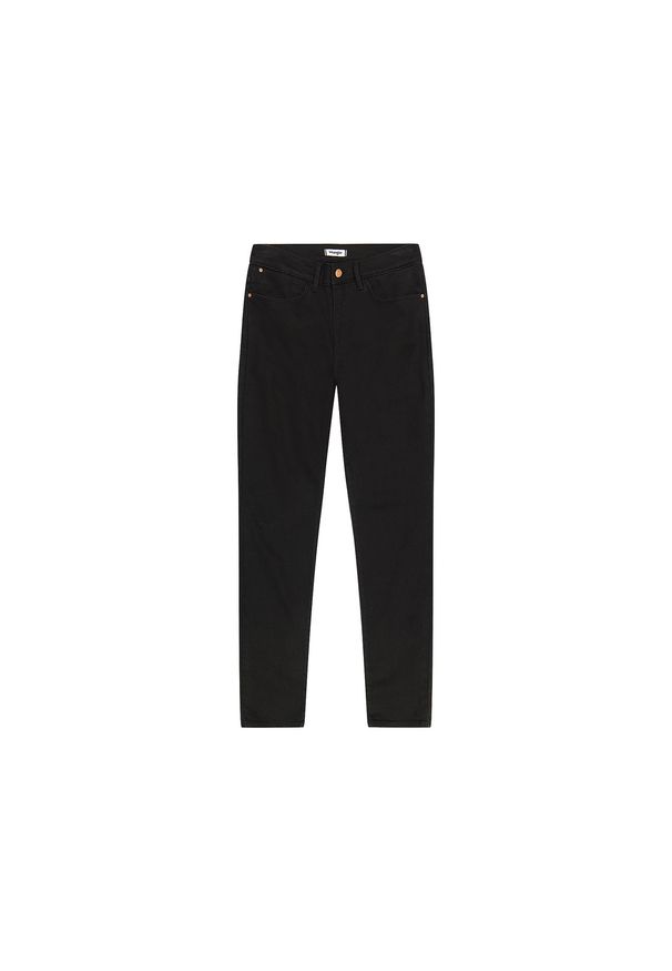 Wrangler - DAMSKIE SPODNIE WRANGLER HIGH SKINNY NOIR 112355388