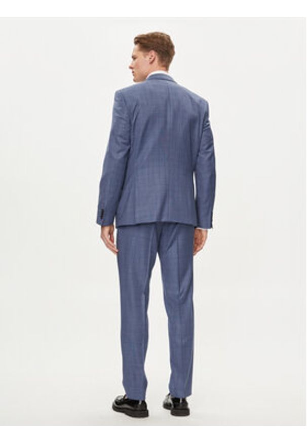 BOSS - Boss Garnitur H-Huge-2Pcs-224 50509502 Niebieski Slim Fit. Kolor: niebieski. Materiał: wełna