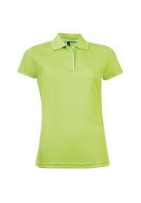 SOL'S - Damska Sportowa Koszulka Polo Performer. Typ kołnierza: polo. Kolor: zielony. Styl: sportowy #1