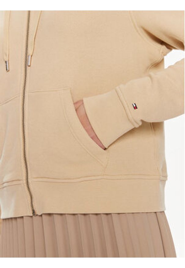 TOMMY HILFIGER - Tommy Hilfiger Bluza 1985 WW0WW39189 Beżowy Regular Fit. Kolor: beżowy. Materiał: bawełna