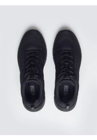 Big-Star - Sneakersy męskie czarne TT174008 906. Okazja: na co dzień. Nosek buta: okrągły. Zapięcie: sznurówki. Kolor: czarny. Materiał: syntetyk, materiał, dresówka. Sport: fitness #2