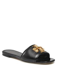 Tory Burch Klapki Eleanor Slide 88744 Czarny. Kolor: czarny. Materiał: skóra