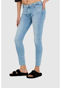 7 FOR ALL MANKIND Jasnoniebieskie jeansy damskie z wysokim stanem HW SKINNY SLIM ILLUSION, Rozmiar 29. Stan: podwyższony. Kolor: niebieski #5