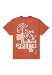 DC Shoes T-Shirt High Rollin EDYZT04367 Pomarańczowy Regular Fit. Kolor: pomarańczowy. Materiał: bawełna #4