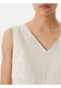 United Colors of Benetton - United Colors Of Benetton Kombinezon 4AGHDT00E Beżowy Wide Leg. Kolor: beżowy. Materiał: len #2