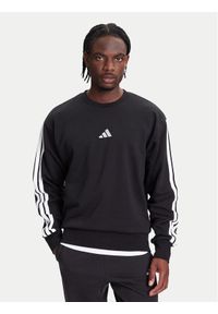 Adidas - adidas Bluza Essentials 3-Stripes JE6304 Czarny Regular Fit. Kolor: czarny. Materiał: bawełna